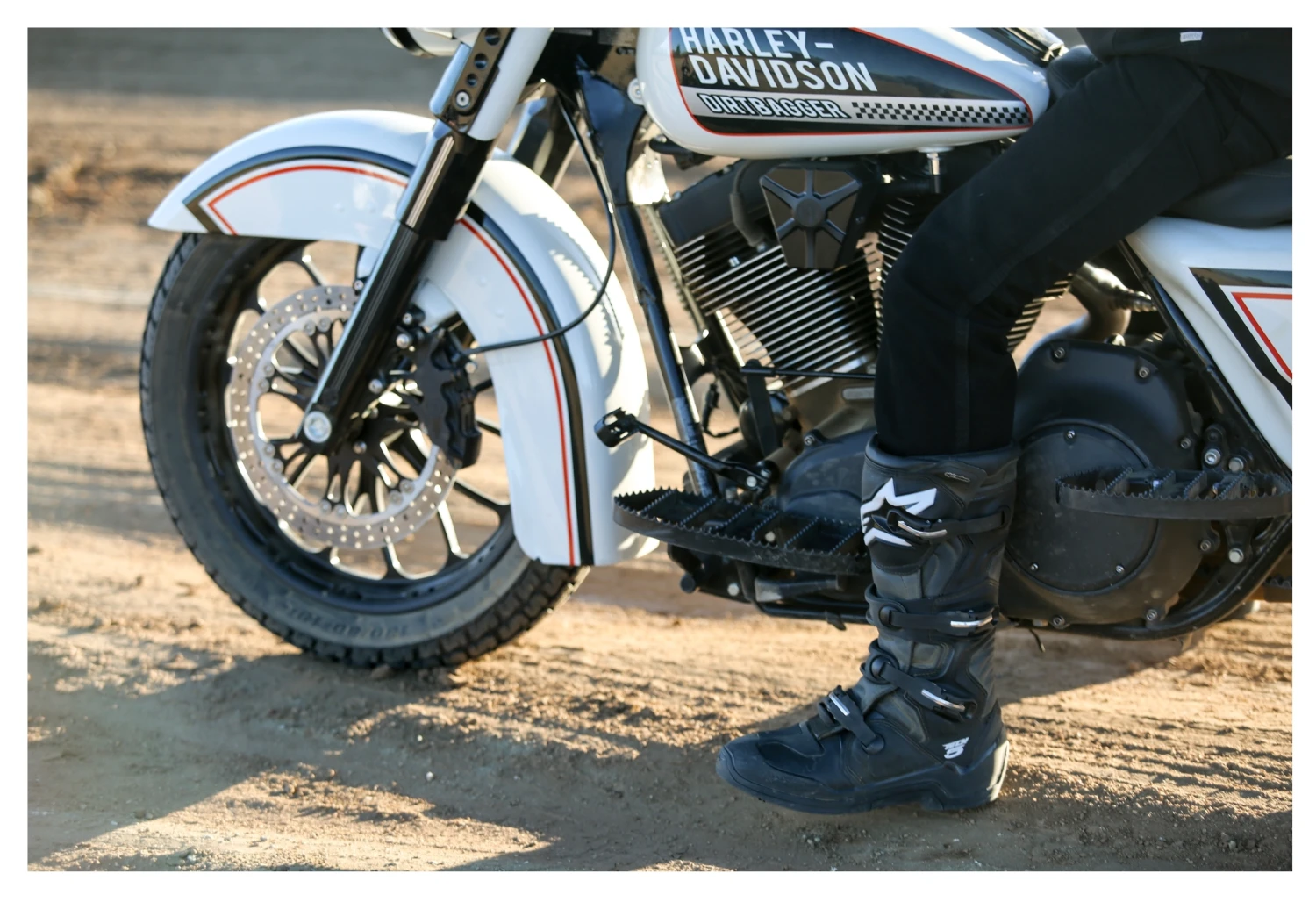 Burly MX Driver Floorboards For Harley FL 1984-2017 - Image 3