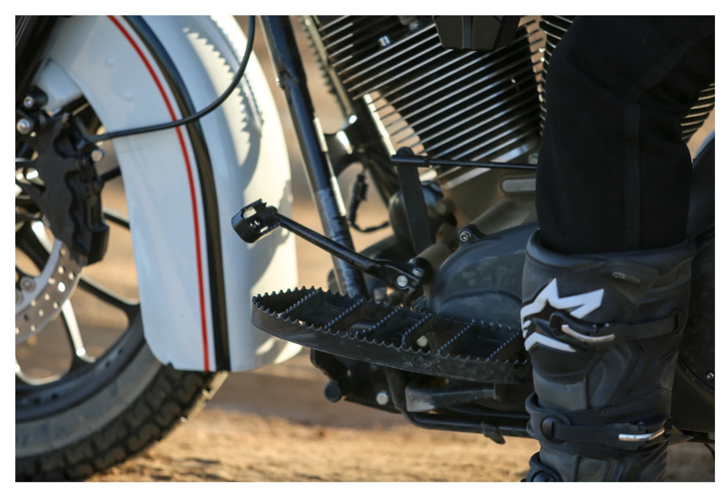 Burly MX Driver Floorboards For Harley FL 1984-2017 - Image 2