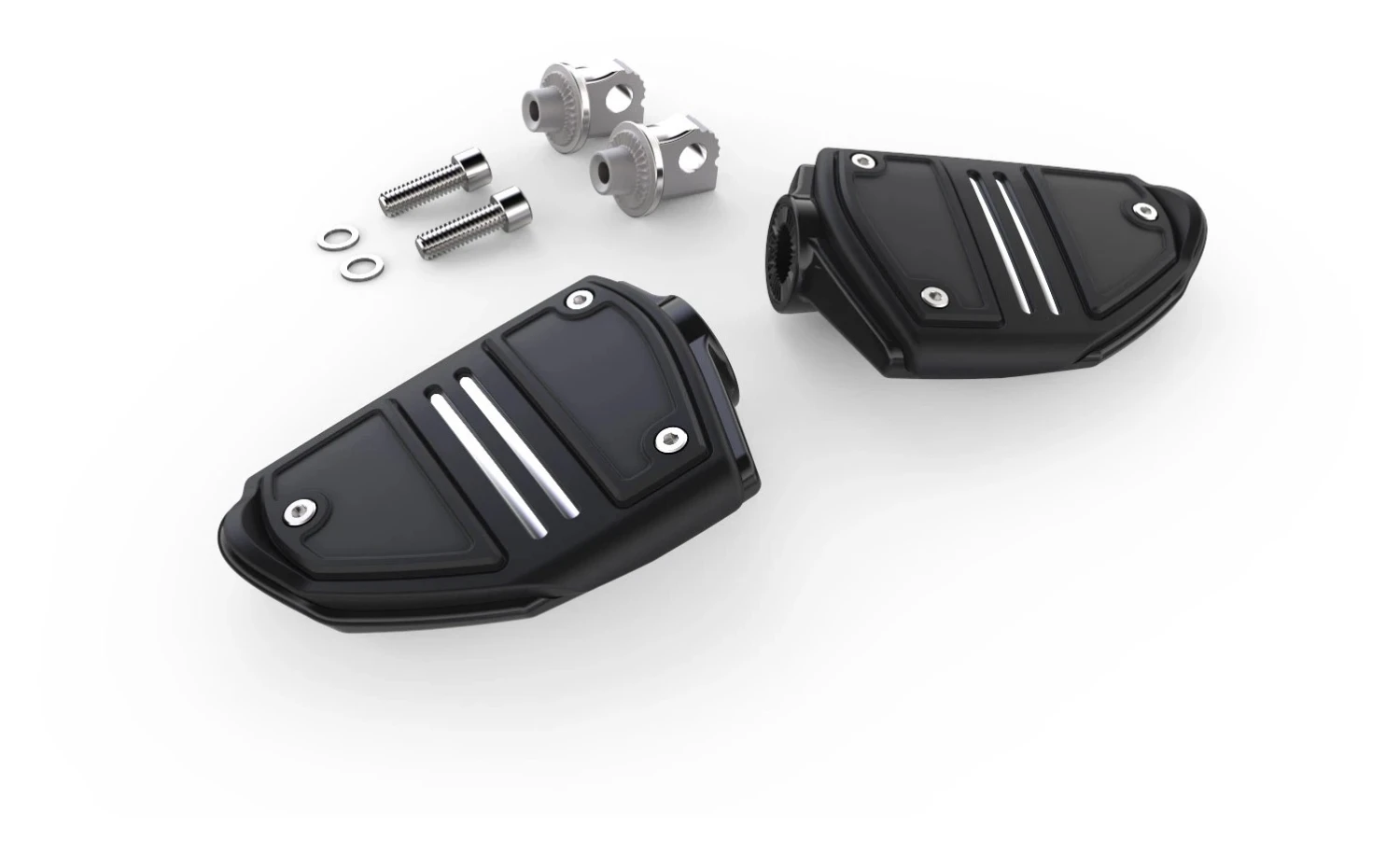 Ciro Twin Rail Passenger Footrests For Harley Softail 2018-2023 - Image 2