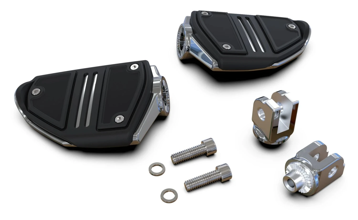 Ciro Twin Rail Passenger Footrests For Harley Softail 2018-2023