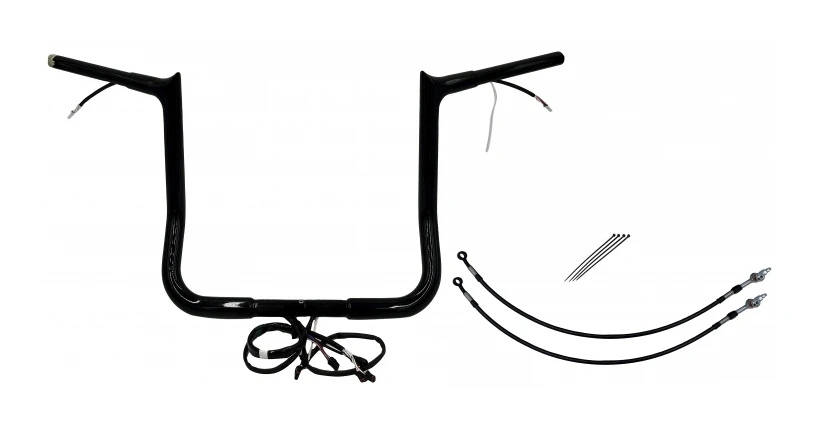 Fat Baggers Inc. 1 1/4" Plug & Play Pointed Top Handlebar Kit For Harley Touring 2014-2015 - Image 5