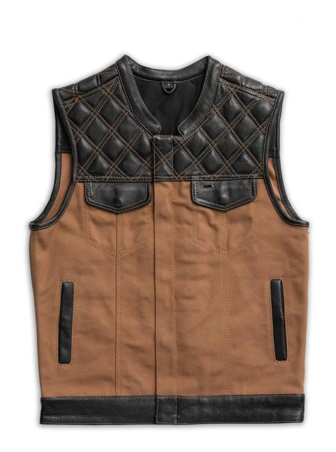 First Manufacturing Hunt Club Leather/Canvas Vest