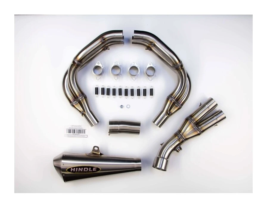 Hindle EVO Megaphone Exhaust System Yamaha R6 2006-2020 Stainless Steel/Stainless Steel [Previously Installed]