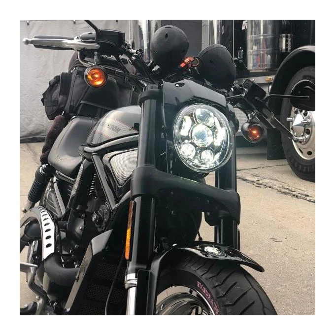 HogWorkz LED Headlight For Harley V-Rod 2002-2017 - Image 7