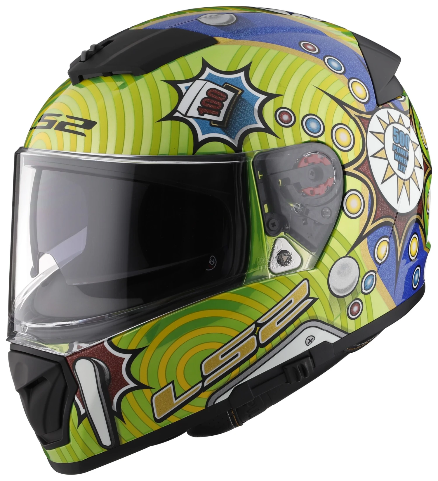 LS2 Breaker Pinball Glow In The Dark Helmet