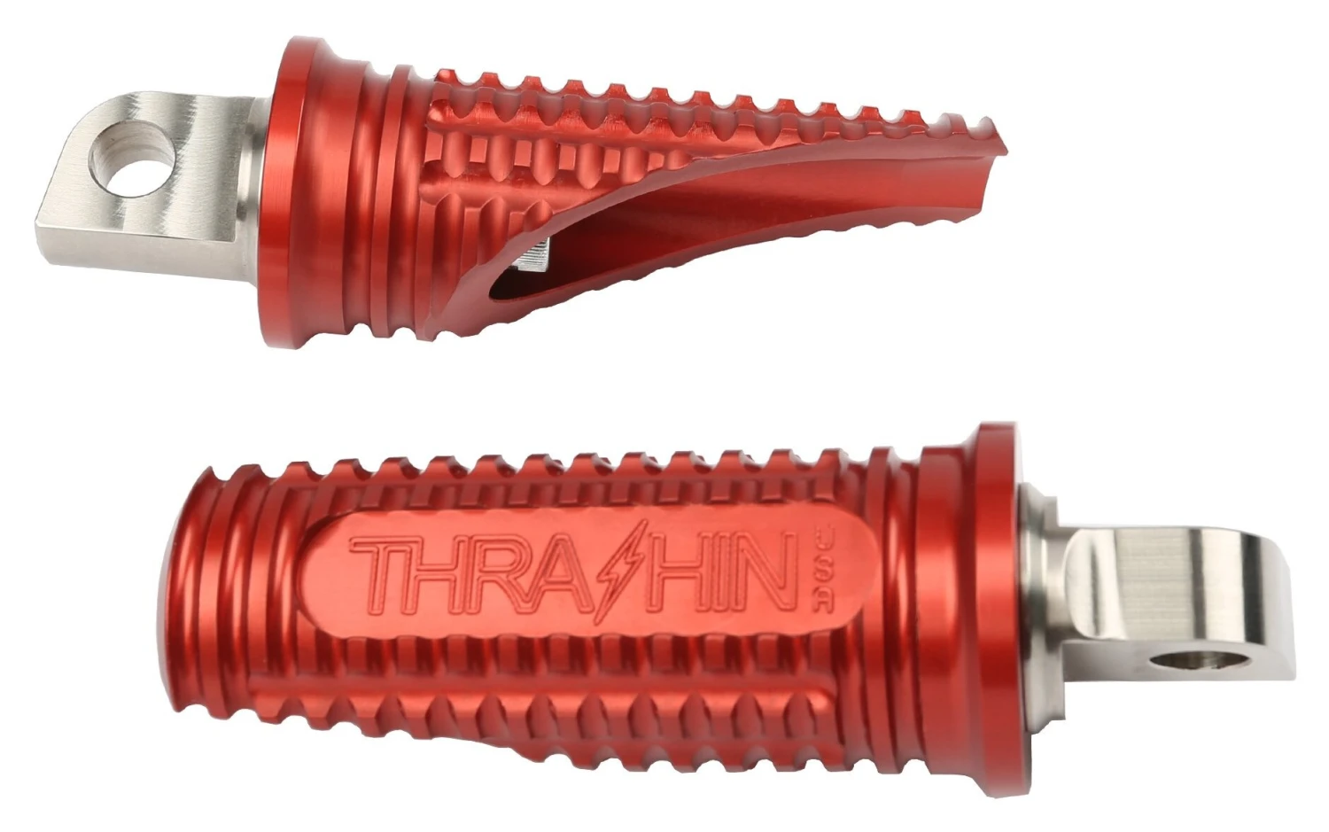 Thrashin Supply Burnout Passenger Foot Pegs For Harley Softail 2018-2023 - Image 2