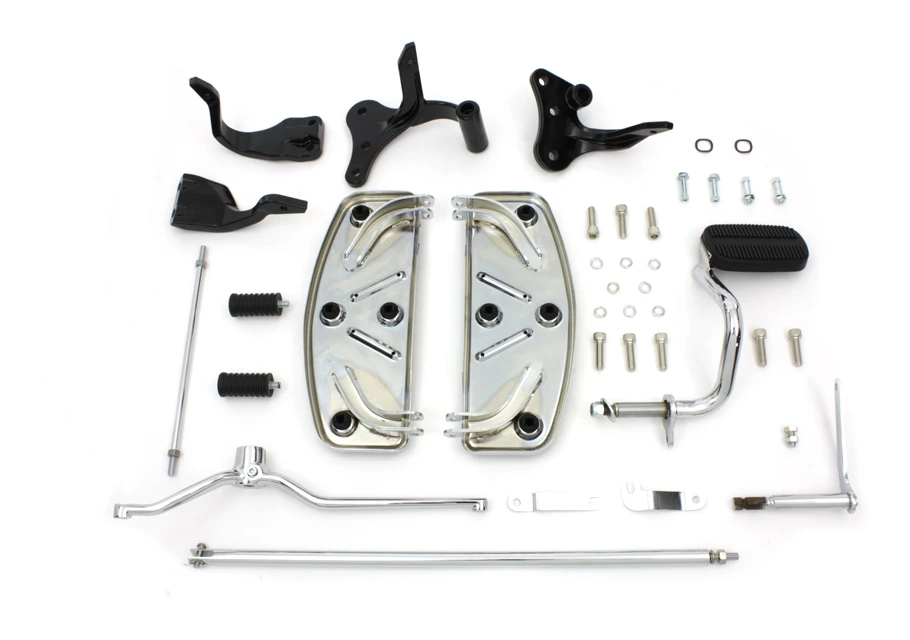 V-Twin Mfg. Rider Floorboard Kit For Harley Dyna 1996-2005 - Image 2