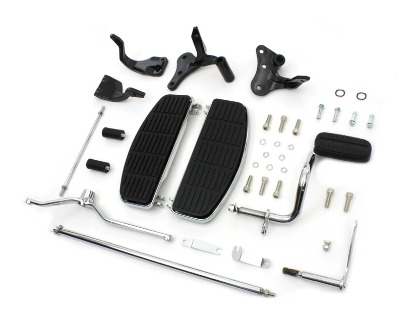 V-Twin Mfg. Rider Floorboard Kit For Harley Dyna 1996-2005